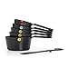 OXO Good Grips Plastic Measuring Cups, 6-Piece, Black