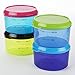 Fit & Fresh Kids' 1-Cup Chilled Containers, Set of 4 Reusable Portion Control Containers with Removable Ice Packs, BPA-Free, Freezer/Microwave/Dishwasher Safe