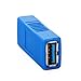 Conwork SuperSpeed USB 3.0 Type-A Female to Female Adapter Bridge Extension Coupler Gender Changer Connector