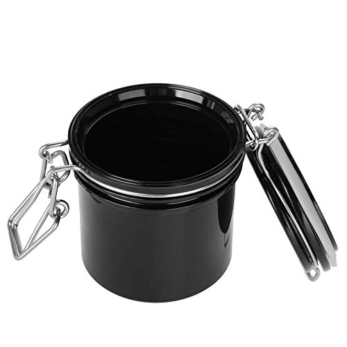 Eyelash Glue Storage Tank Individual Adhesive Stand Activated Carbon Cylinder Jar Sealed Container Lash Extension Tool, Black, 1Pc