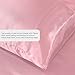 Satin Sheets Queen [4-Piece, Pink] Hotel Luxury Silky Bed Sheets - Extra Soft 1800 Microfiber Sheet Set, Wrinkle, Fade, Stain Resistant - Deep Pocket Fitted Sheet, Flat Sheet, Pillow Cases
