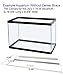 Blue Spotted Aquarium Glass Canopy for Aquariums with and Without Center Brace, 10 Gallon to 200 Gallon Aquariums (Tank Without Center Brace, 20″ L x 10″ W)thumb 1