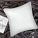 Utopia Bedding Microfiber Square Pillow (Standard 18x18, WHITE), 2 Pack