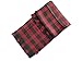 MOTINE Tartan Blanket Scarf Stylish Winter Warm Pashmina Wrap Shawl for Women (Red Black)