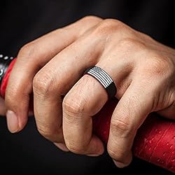 ThunderFit Silicone Wedding Rings Men and Women, 2