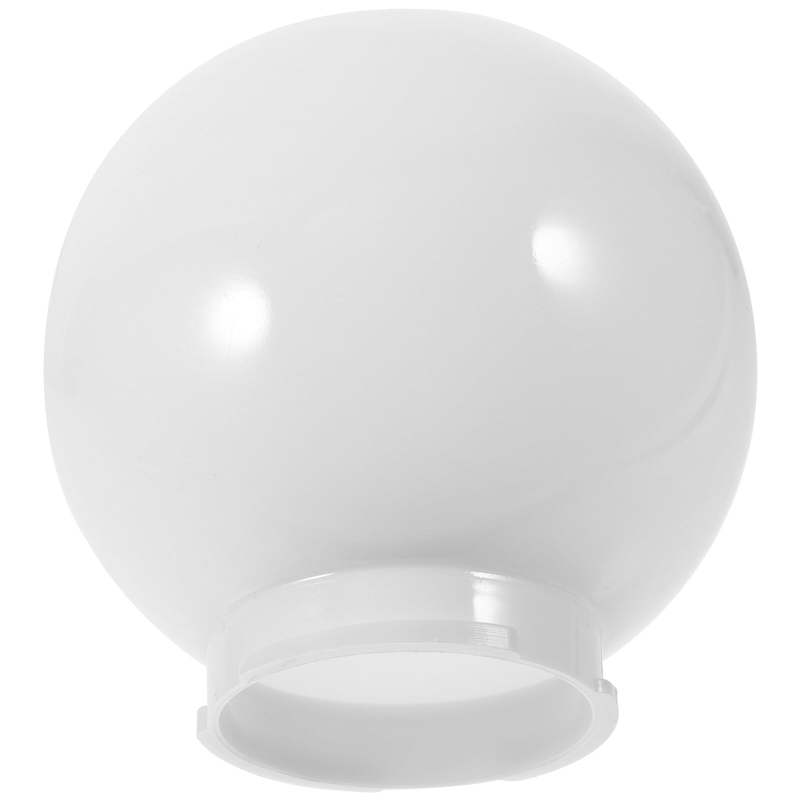 Garneck Ball Lampshade Globe Covers for Light Fixtures Round Light Globes Post Wall Lamp Replacement Outdoor Ceiling Fan Bulb Post Lamp Shade Street Acrylic Column