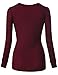 Laksmi Women's Long Sleeve Cross V Neck Wrap Top