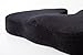 AERIS Memory Foam Seat Cushion - Chair Pad with a Buckle to Prevent Sliding -Machine Washable Black Plush Velour Cover