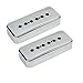 JD Chrome Standard P90 Soapbar Pickup Cover Set 50mm 52mm Pole Spacing fit Les Paul