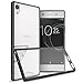 CoverON Hard Slim Fit ClearGuard Series for Sony Xperia XA1 Ultra Case, Clear with Black Trim