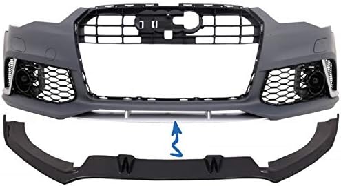 KITT FBSAUA64GRSC Front Bumper Add-On Spoiler Lip 11-18 Real Carbon