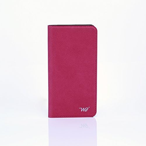 iPhone 6/6s Plus Case, WaKase® [ Trendy ] Pink, Premium PU Leather Wallet Flip Protective Skin Case, Built-in Credit Card/ID Card Slot, Card Holder, Wallet Case, Carrying Case for Apple iPhone 6/6s Plus 5.5 inch