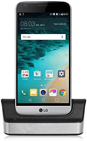 LG G5 Desktop Charging Cradle,VIMVIP Type C Desktop Charger Charging Sync Cradle Desktop Dock with Battery Charger Stand for LG G5 (Silver)