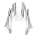 Astra Depot Motorcycle Chrome Spear Blade Mini Side Mirrors for Harley Davidson Sportster Dyna Softail