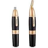 Nose Hair Trimmer Men’s Nose Trimmer 2 in 1 Battery Operated Eyebrow Trimmer for Men AA Battery Included