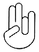 Shocker White Vinyl 6" Decal Sticker