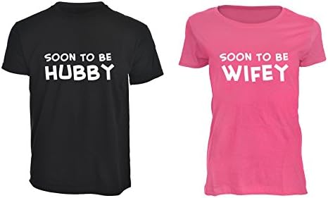 Supergoodies Soon to Be Hubby Wifey Wedding T-Shirts Couples Gift