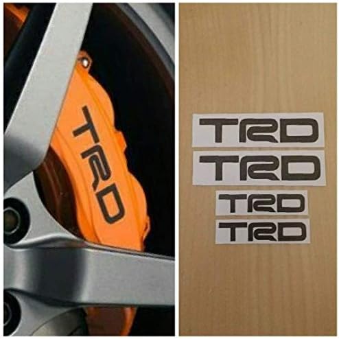 Toyota TRD Brake Caliper HIGH Temp Decal Sticker Set of 4 (Black)