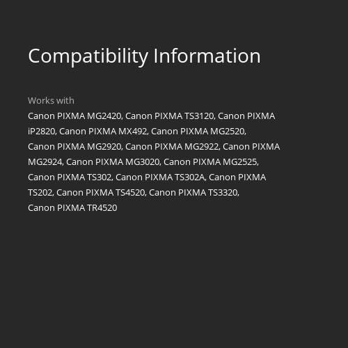 Canon PG-243 / CL-244 Genuine Ink Value Pack (2 Cartridges), Compatible with iP2820, MX492, MG2420/2520/2920/2922/2924/3020/2522/2525, TS3120/302/302a/202/4520/3320
