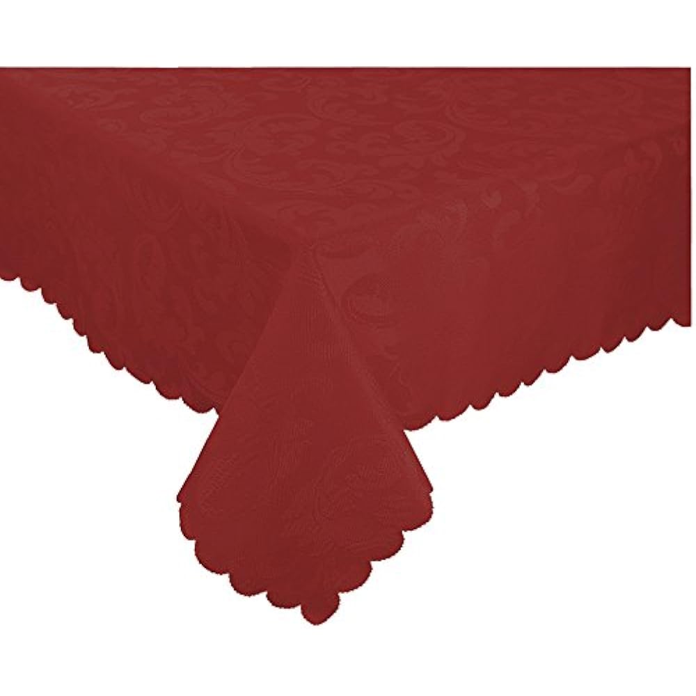 Microfiber Tablecloths Damask Tablecloth, WrinkleFree " Stain Resistant Wine) eBay