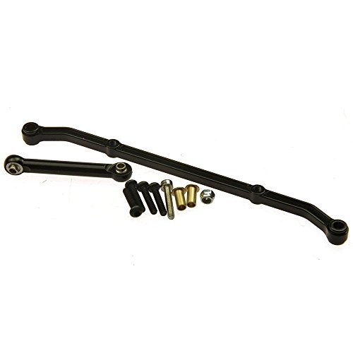 RC-CN 1 Set Black Aluminum Steering Link Arm Tie Rod For Axial AX10 SCX10 Upgrade