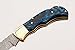 RA-5167-BL Custom made damascus steel folding lock back knife Pukka wood handle and brass bolster,