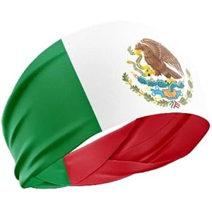 ONUPGO Country Flag Headbands, Wide National Flag Head Bands for Sports Events, Non-Slip Sweatbands for Soccer, Tennis, Worko