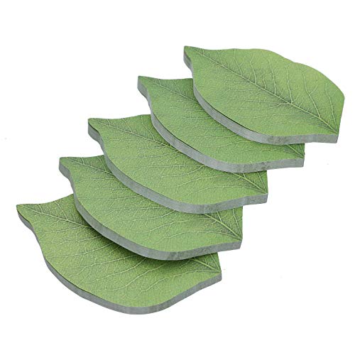RIANCY Leaf Shape Sticky Notes, Memo Self-Stick Notes,Things to Do List Notepad, Schedule Marker, 50 Sheets/Pack (Leaf,Pack of 5) - Thumbnail 3