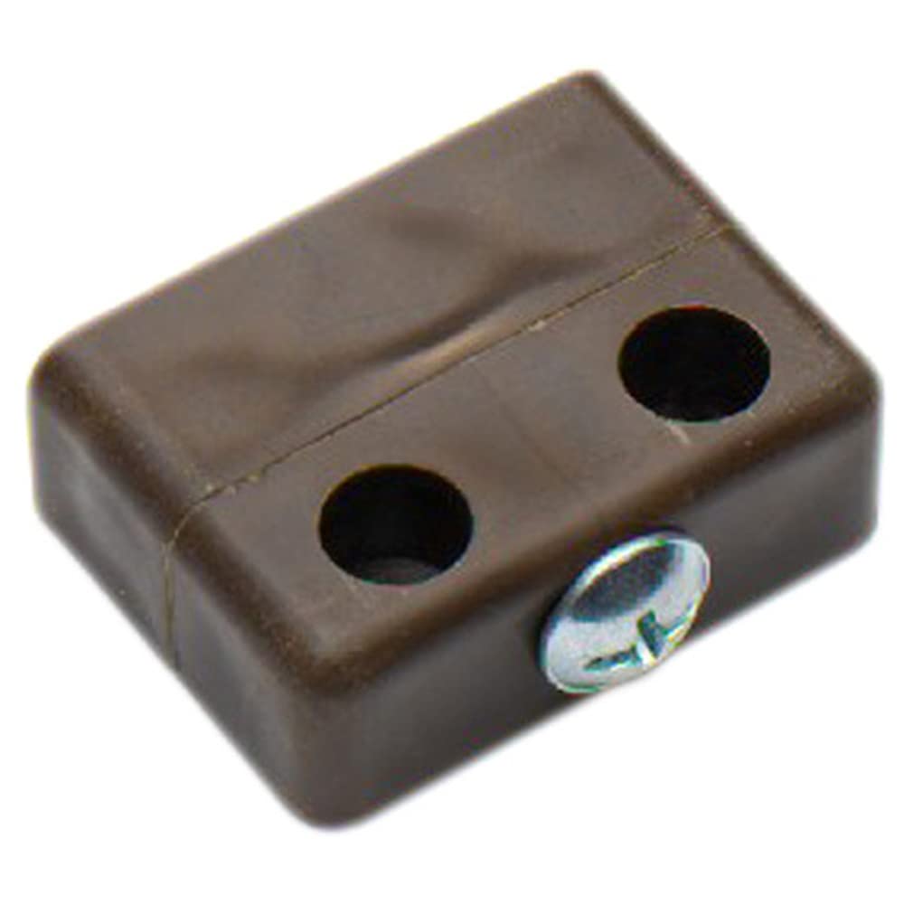 Merriway® BH01818 (20 Pcs) Knockdown Furniture Connector Jointing Block Fittings Brown - Pack of 20 Pieces