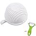 Salad Cutter Bowl by ULee - Food Grade Salad Maker - Make Your Salad with Salad Chopper in 60 Seconds - Bonus Ceramic Peeler