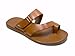 Scandro Men's 52657-Cognac Slip On Ring Toe Leather Sandal