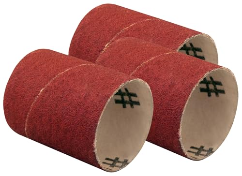 Fartools Set di 3 macchine abrasive grana A80 Ø60/L60 mm da montare su rotolo di gomma Ø60/L60 mm. Per carteggiare/tagliare fortemente legno o metallo (superfici piane).