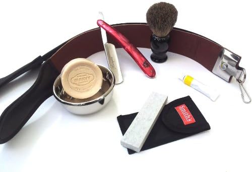 Straight Razor Tortoise 7 Pcs Shaving Set