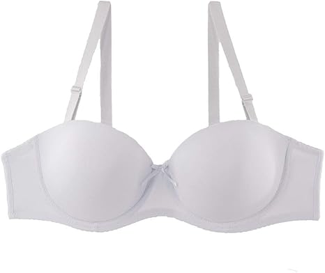 Amazon Co Jp トリンプ ブラジャー Dカップのストラップレス大サイズのブラシリコーンストリップは薄い半カップワンピースのシームレスな下着を収集します Color White Size 36 80d ホーム キッチン