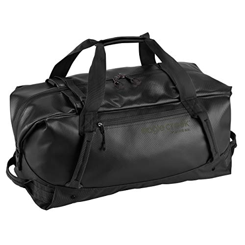 Eagle Creek Migrate Duffel 60L Travel Bag - Featuring Durable Water-Resistant 100% Recycled Materials, Wide Mouth Opening, and Tuck Away Backpack Straps, Jet Black