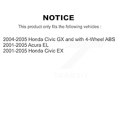 Front Rear Wheel Bearing And Hub Assembly Kit For