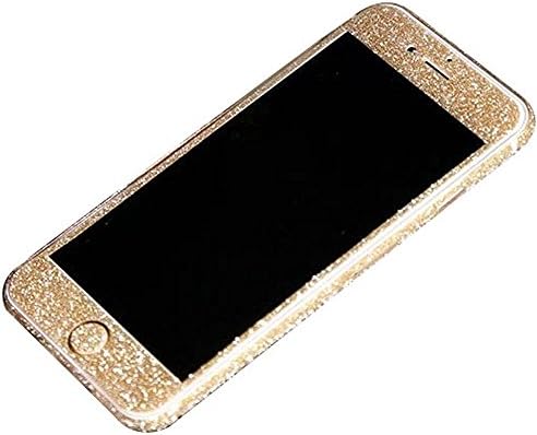 DStores For iPhone 7 4.7 inch Sticker, Glitter Front Back Full Protective Film Decal For iPhone 7 Mobile Phone Accessory - Champagne