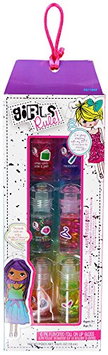 Girls Rule! Flavored Roll On Lip Gloss, 6 Count