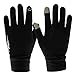 Unisex Touch Screen Gloves - Winter Warm Thermal Gloves Outdoors Gloves Cycling Gloves Running Gloves Cold Weather Gloves Texting Gloves Driving Gloves for Men and Women (Black, L)