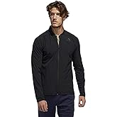 adidas male aeroready woven stripes full-zip jacket
