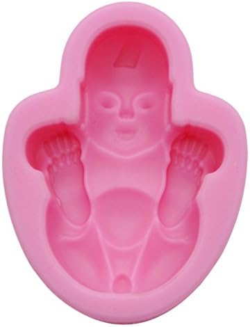 DeColorDulce Bebe Face Up 3d Mold, Silicone, Pink, 16 x 10 x 3 cm