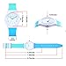 ZEIGER New Children Kids Watch, Young Girls Teen Student Time Teacher Watch Resin Band (Mint/Sky Blue)