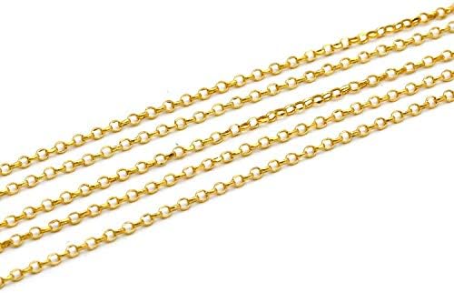 18k Gold Amazon Jewelry Gold Chains Golden 18k Gold Necklace, 40gm