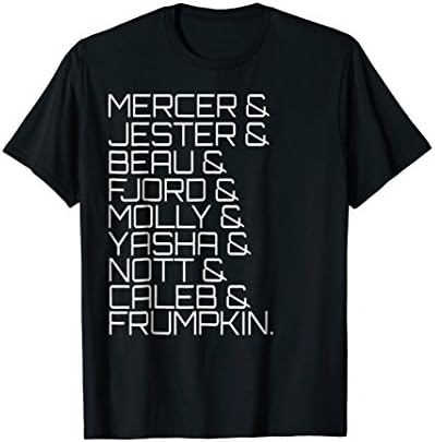 Character List Second Campaign Shirt