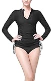 UV Sun Protection Women's Basic Skins Long-Sleeve Rashguard Top