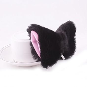 Tfxwerws Katze Ohren Haar Clip Haarspange Schwarz Und Rosa