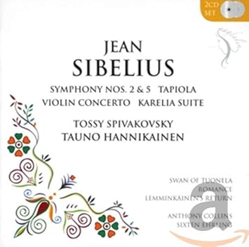 Jean Sibelius Tossy Spivakovsky Tauno Hannikainen Sixten Ehrling Anthony Collins London Symphony Orchestra Royal Philharmonic Orchestra Sinfonia Of London Sibelius Symphonies 2 5 Violin Concerto Karelia Suite