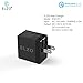 Elzo Quick Charge 3.0 18W USB Wall Charger Adapter Fast Portable Charger With A 3.3ft Rapid Quick Charge Micro USB Cable For Samsung Galaxy/Note, LG Flex2/V10/G4, Nexus 6, Motorola Droid/X, Black