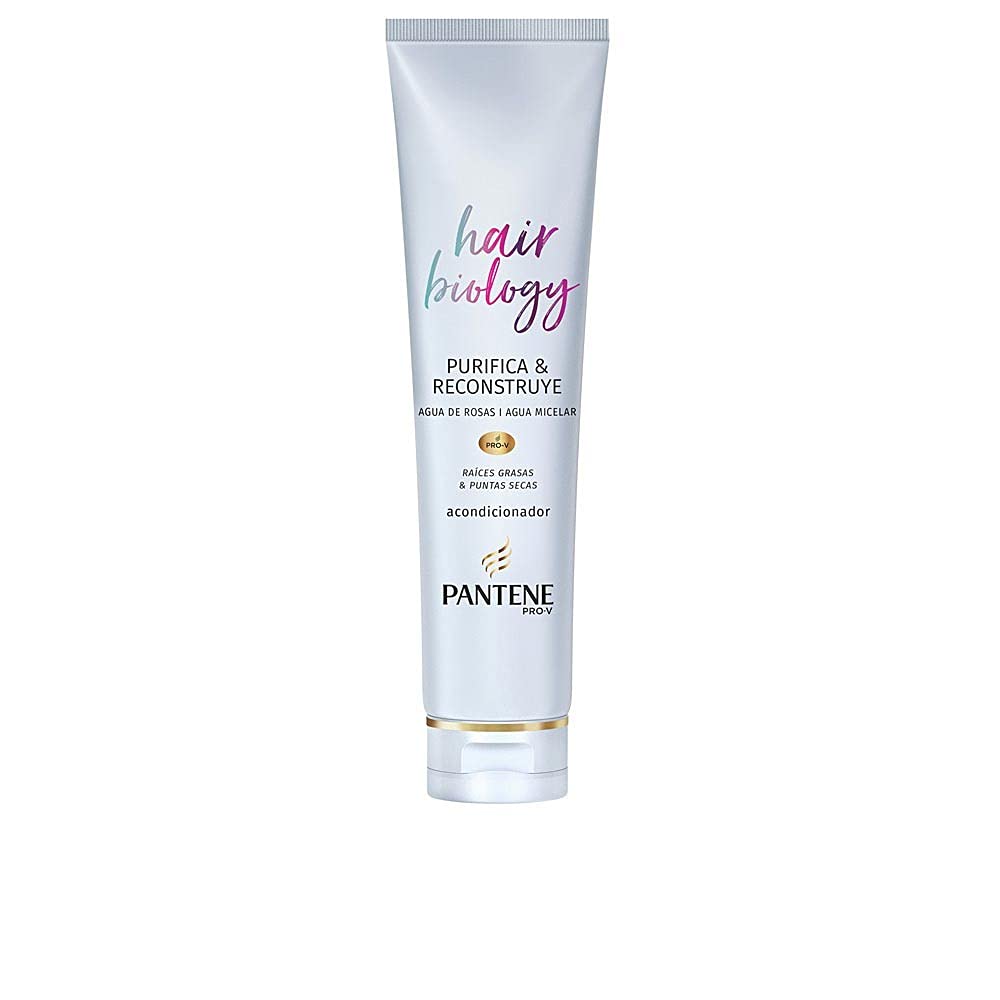 Pantene Pro-V Hair Biology Purifies & Rebuilds Conditioner 160 ml, For Fat Roots & Dry Tips