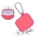 Airpods Accessories Set, Filoto Airpods Waterproof Silicone Case Cover with Keychain/Strap/Earhooks/Accessories Storage Travel Box for Apple Airpod (Hot Pink)thumb 3